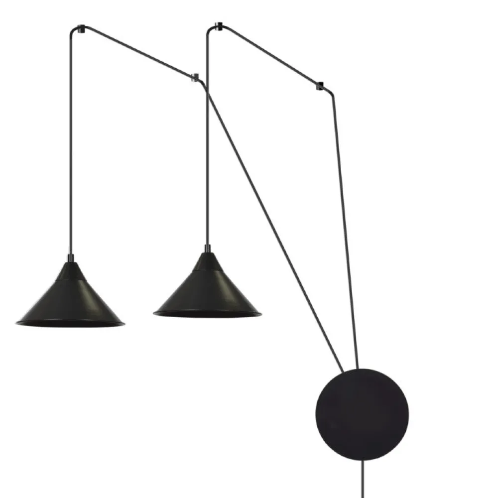 Clearance Emibig Lighting Abramo 40cm taklampa Svart