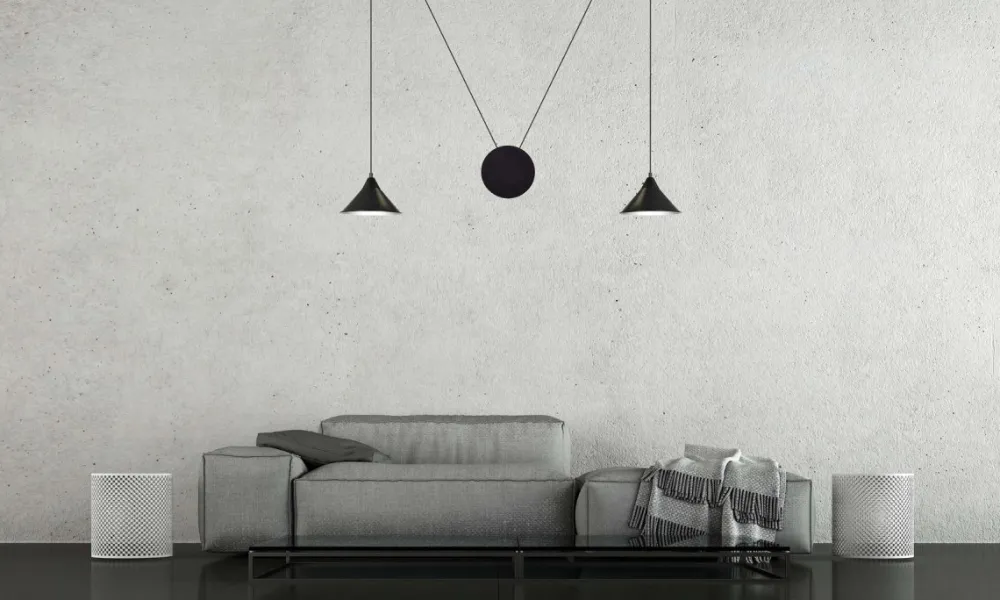 Clearance Emibig Lighting Abramo 40cm taklampa Svart
