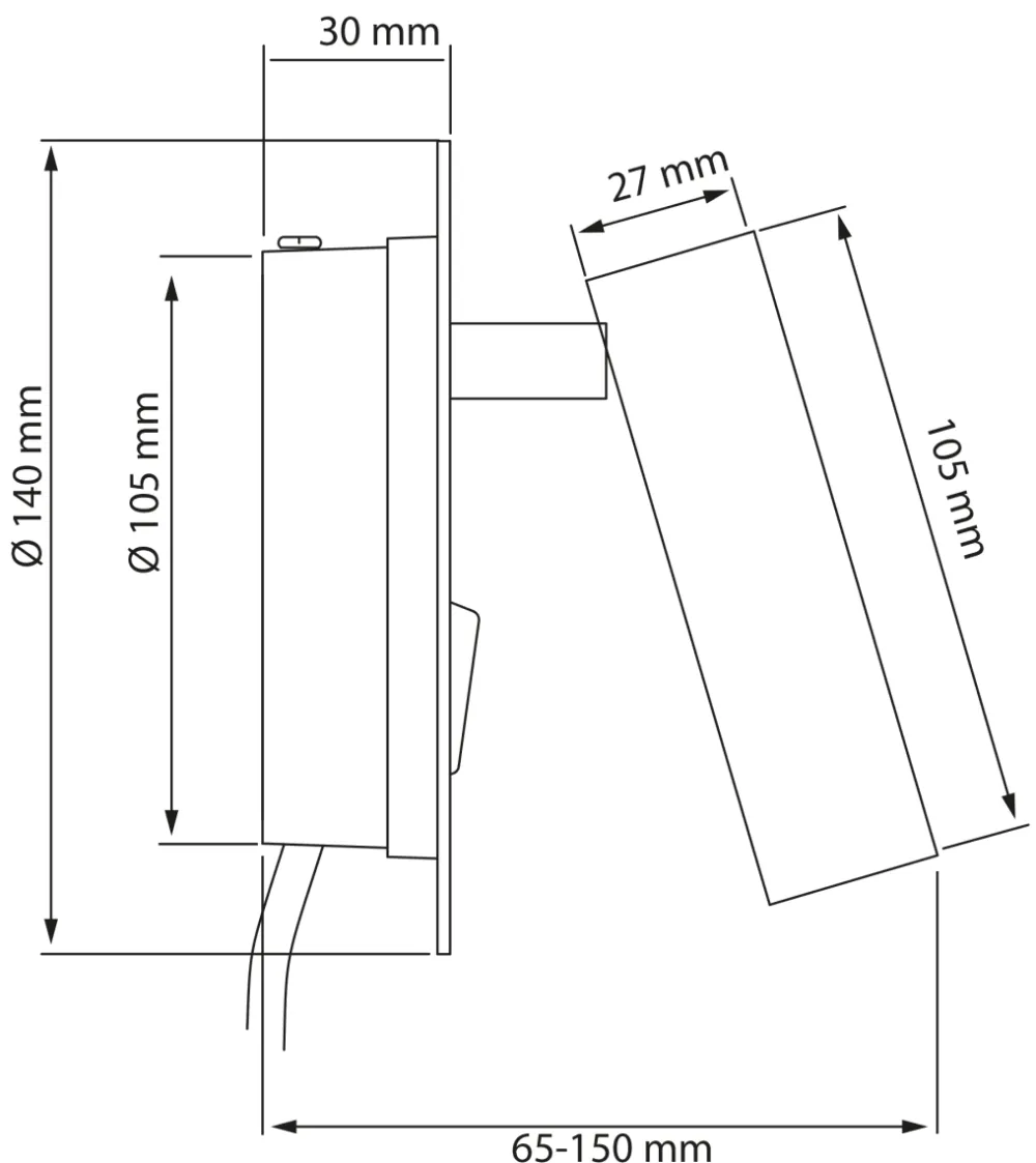 Discount Aneta Lighting Ace läslampa Vit