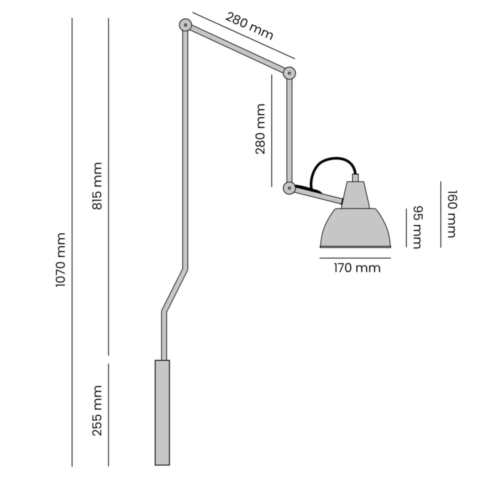 New Artera Aida 75cm vägglampa