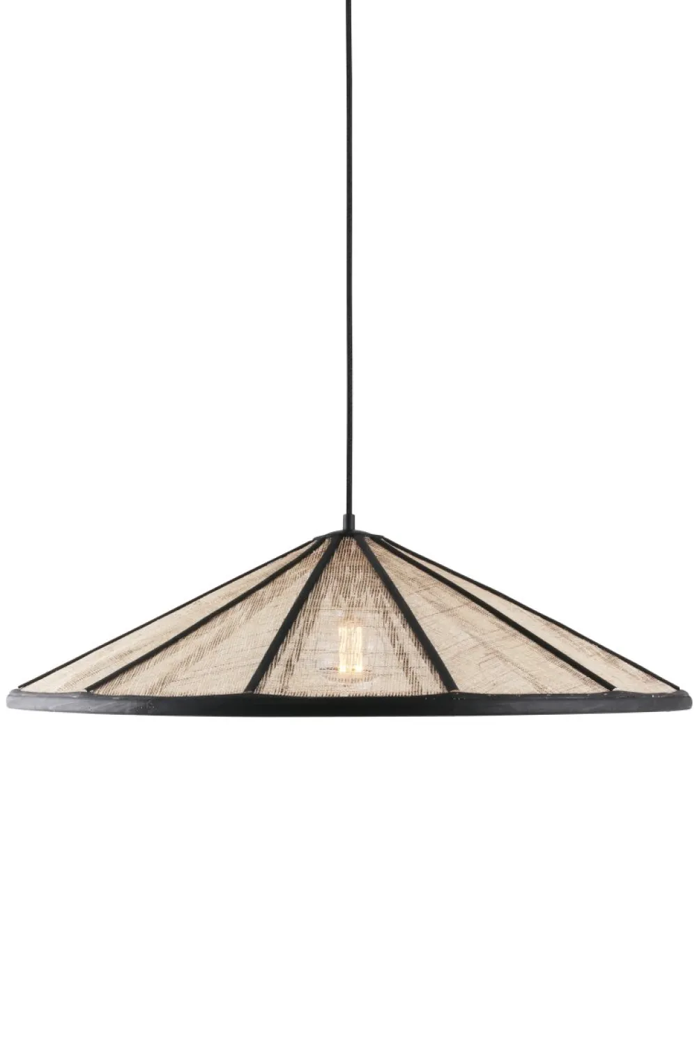 Clearance Globen Lighting Akira Ø70 taklampa Natur/svart