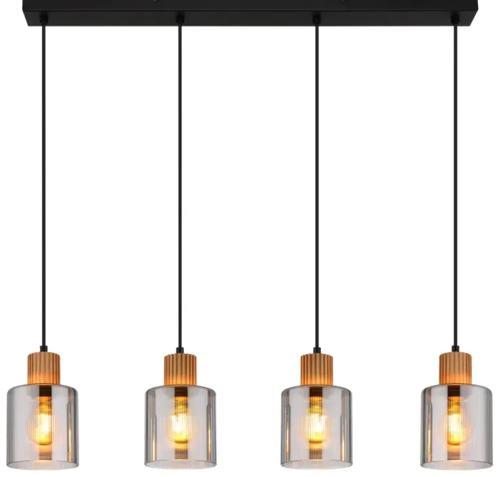Online Globo Lighting Aleidis 78cm taklampa Rökfärgad