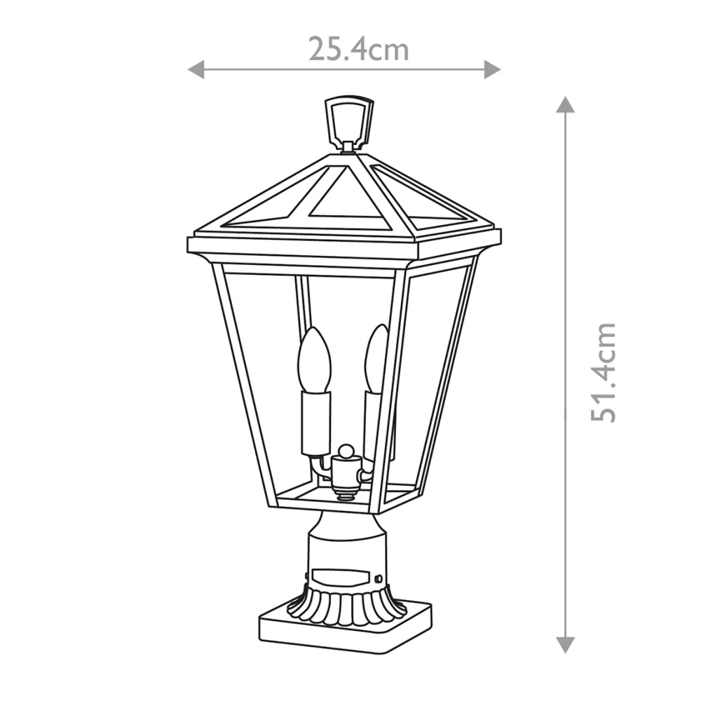 Outlet Elstead Lighting Alford Place 50cm Svart