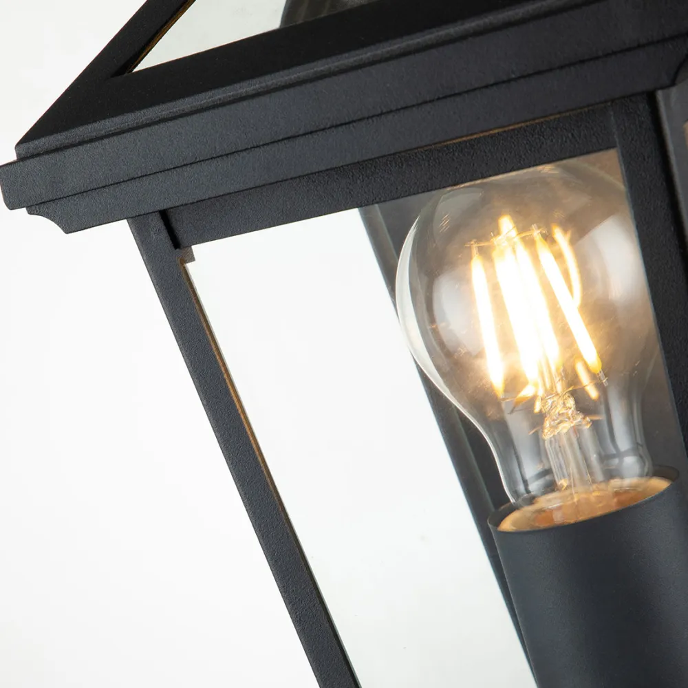 Clearance Elstead Lighting Alford Place 30cm utelampa Svart