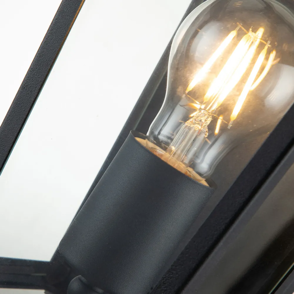 Clearance Elstead Lighting Alford Place 30cm utelampa Svart