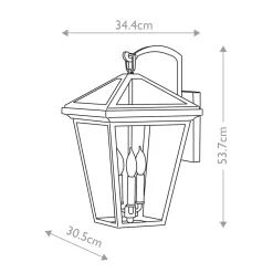 Hot Elstead Lighting Alford Place 54cm utelampa Svart