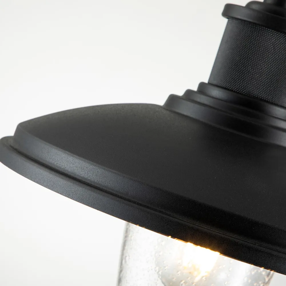 Outlet Elstead Lighting Allenbury utelampa Svart