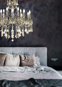 Aneta Lighting Allington Ø85 kristall Antiksilver