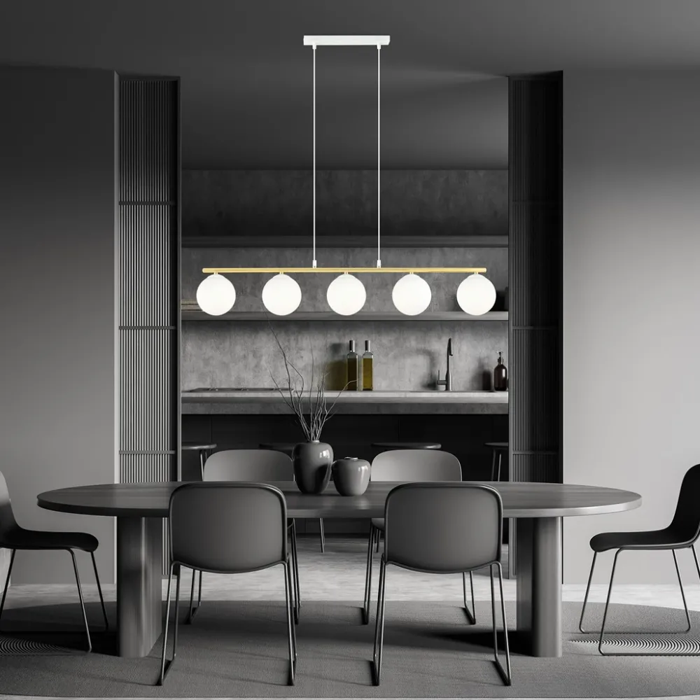 Discount Emibig Lighting Allora 105cm taklampa Vit