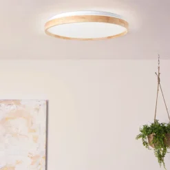 Discount Brilliant Alson Ø50 plafond Ljust trä
