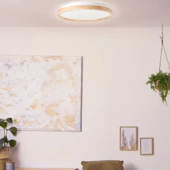 Discount Brilliant Alson Ø50 plafond Ljust trä