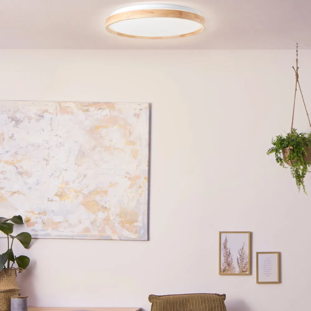 Discount Brilliant Alson Ø50 plafond Ljust trä