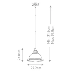 Online Elstead Lighting Amelia Ø30 taklampa