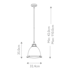 Discount Elstead Lighting Amelia Ø32 taklampa