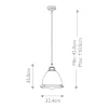 Best Elstead Lighting Amelia Ø32 taklampa