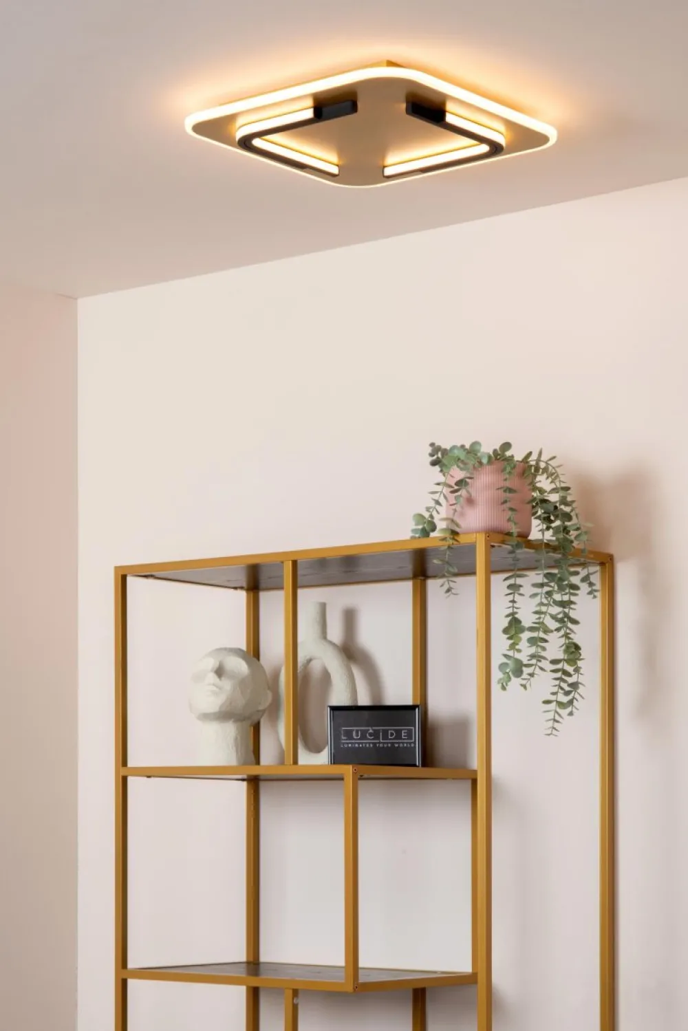 Hot Lucide Andreas 40cm plafond Mattguld/mässing