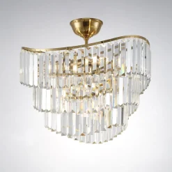 Discount Lampan Ascot Ø46 kristall Mässing/transparent