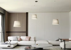 New Emibig Lighting Ascot 3xØ38 taklampa Beige