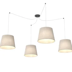 Outlet Emibig Lighting Ascot 4xØ38 taklampa Beige