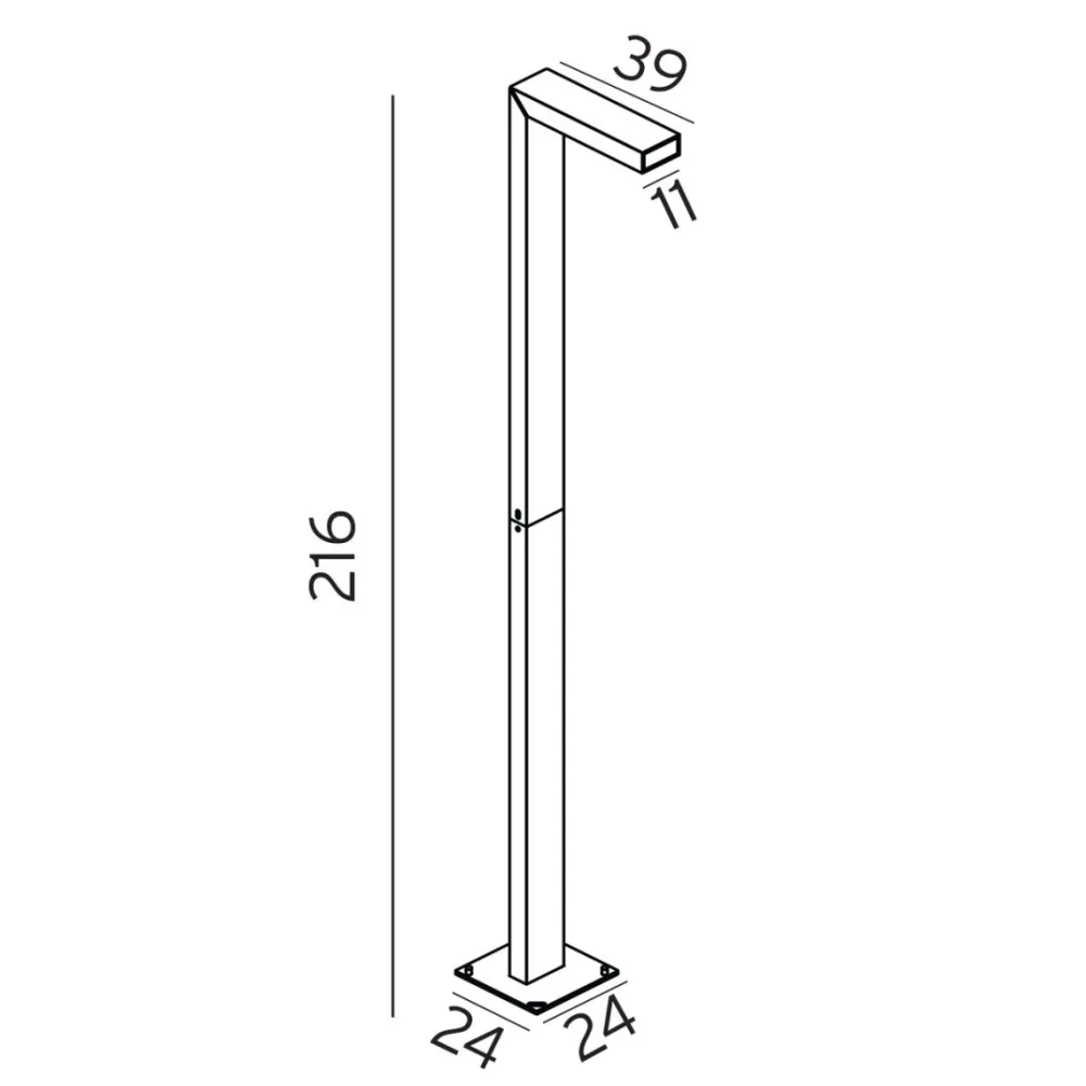 Outlet Norlys Asker 215cm stolpe