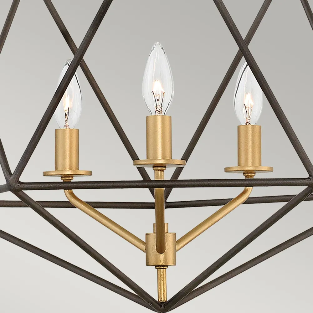 Hot Elstead Lighting Astrid Ø50 taklampa Matt brons