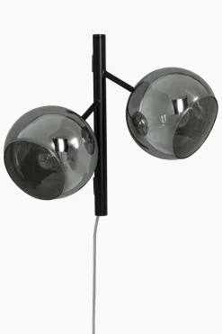 Online Aneta Lighting Atom 33cm vägglampa Rökgrå
