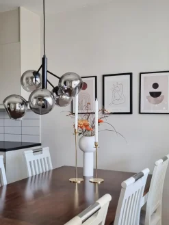 New Aneta Lighting Atom Ø48 taklampa Rökfärgad