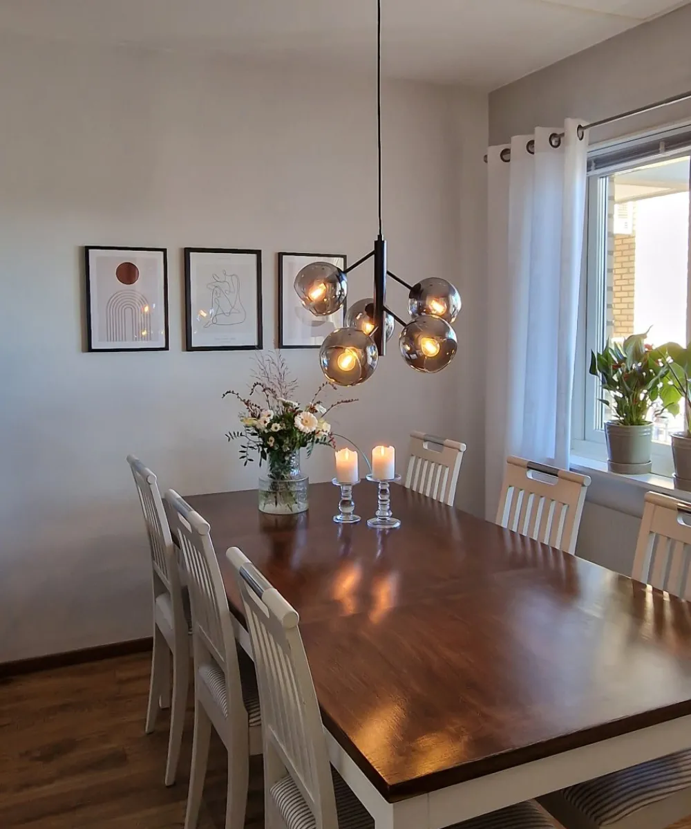 New Aneta Lighting Atom Ø48 taklampa Rökfärgad