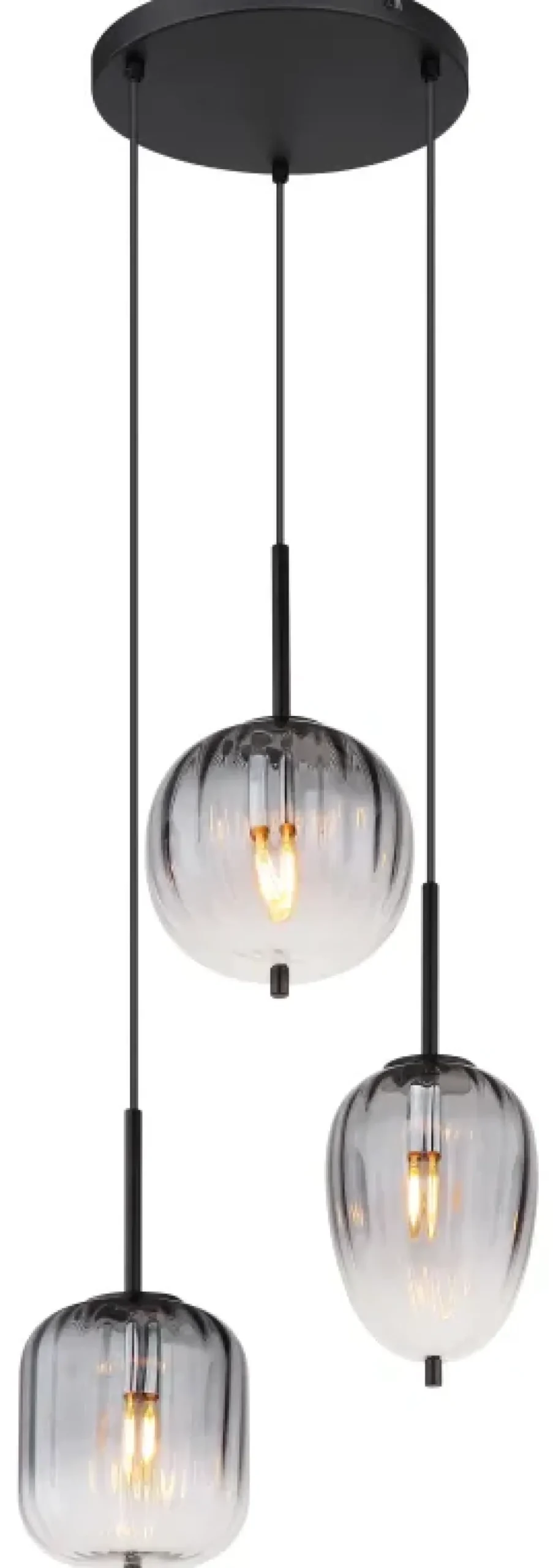 Globo Lighting Attila Ø46 taklampa Rökfärgad