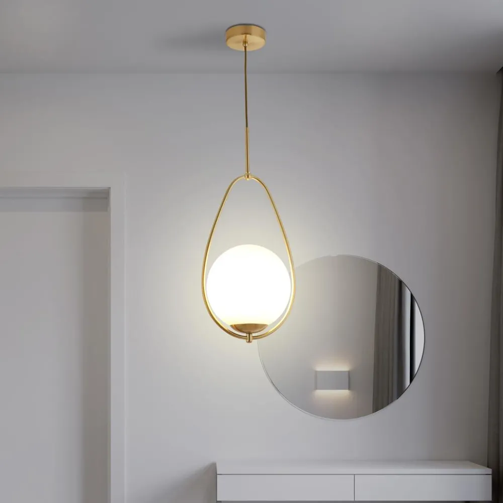 Clearance Searchlight Avalon Ø23 taklampa Guld