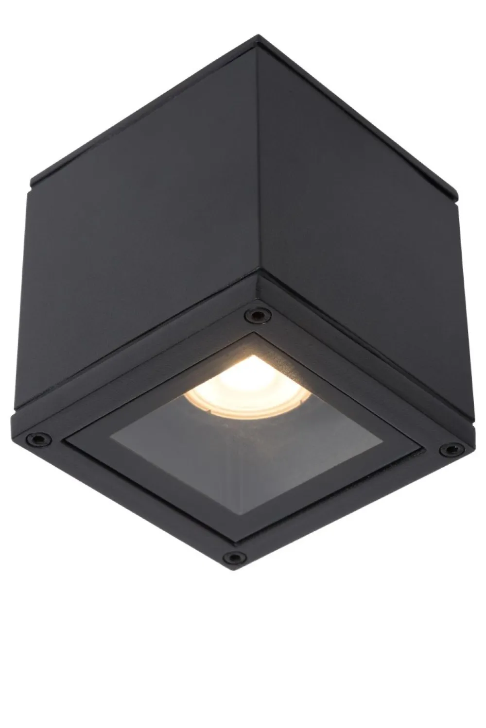 Clearance Lucide Aven 10cm badrumslampa Svart