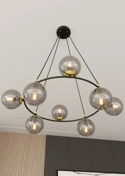 Clearance Emibig Lighting Azura Ø75 taklampa Rökfärgad