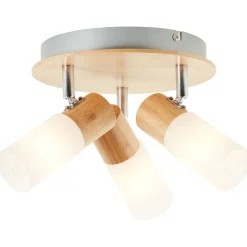 Outlet Brilliant Babsan 3 spotlight Trä