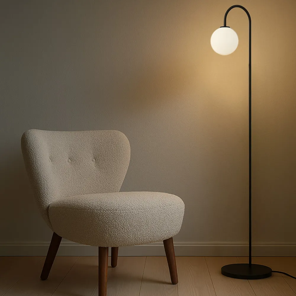 Outlet Herstal Ballon golvlampa Svart
