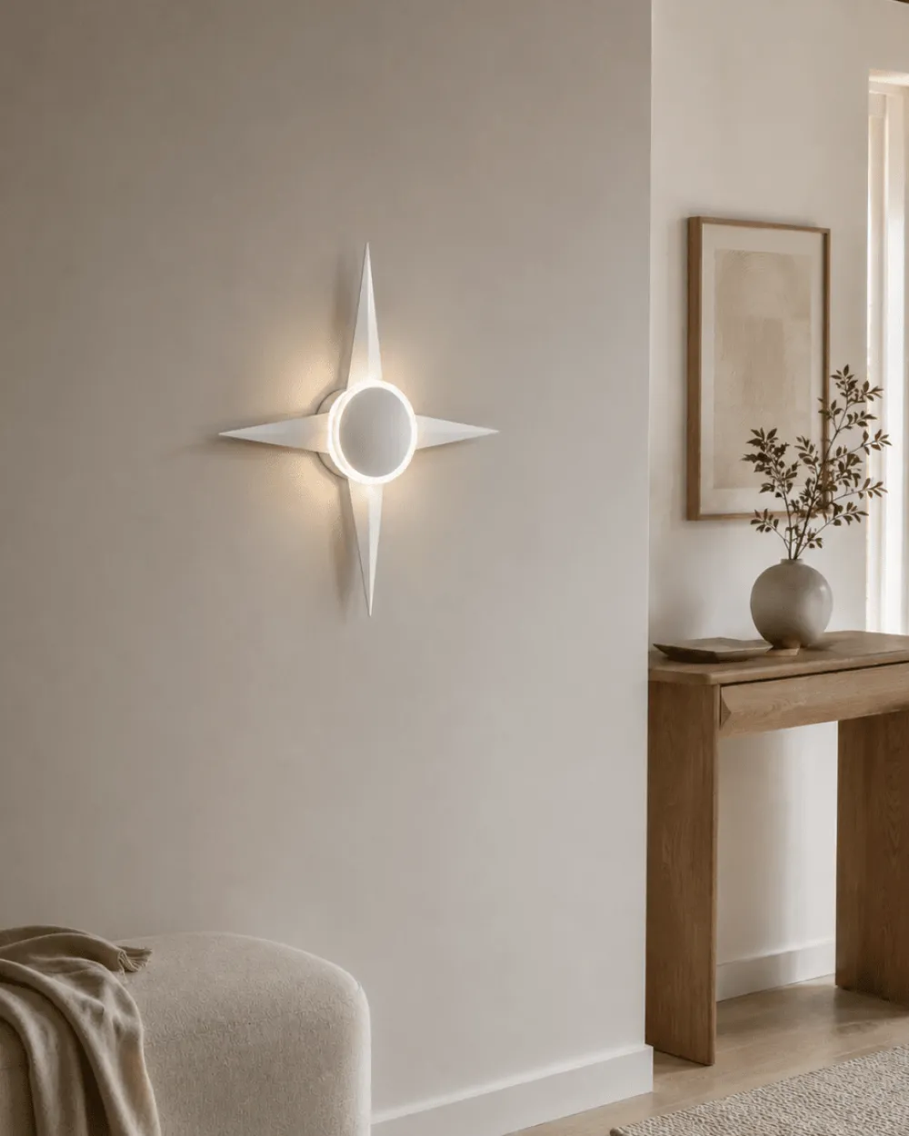 Online Lampan Bari 55cm vägglampa Vit