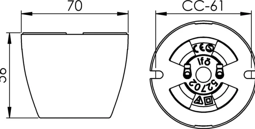 Outlet Ifö electric Basic spotlight