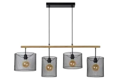 Discount Lucide Baskett 107cm taklampa Svart