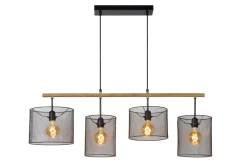 Discount Lucide Baskett 107cm taklampa Svart