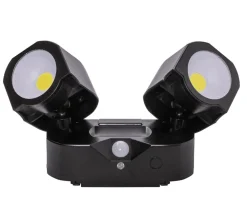 New Airam Batterilampa m. sensor utelampa Svart
