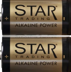 Online Star Trading Batteri 2-p C 1,5V Power Alkaline Guld