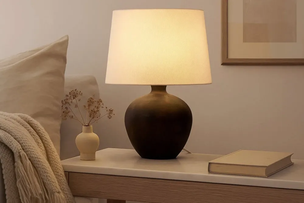 Hot Nordic Lighting Bella 42cm bordslampa Mörkbrun