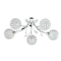 Outlet Searchlight Bellis Ø54 plafond Krom