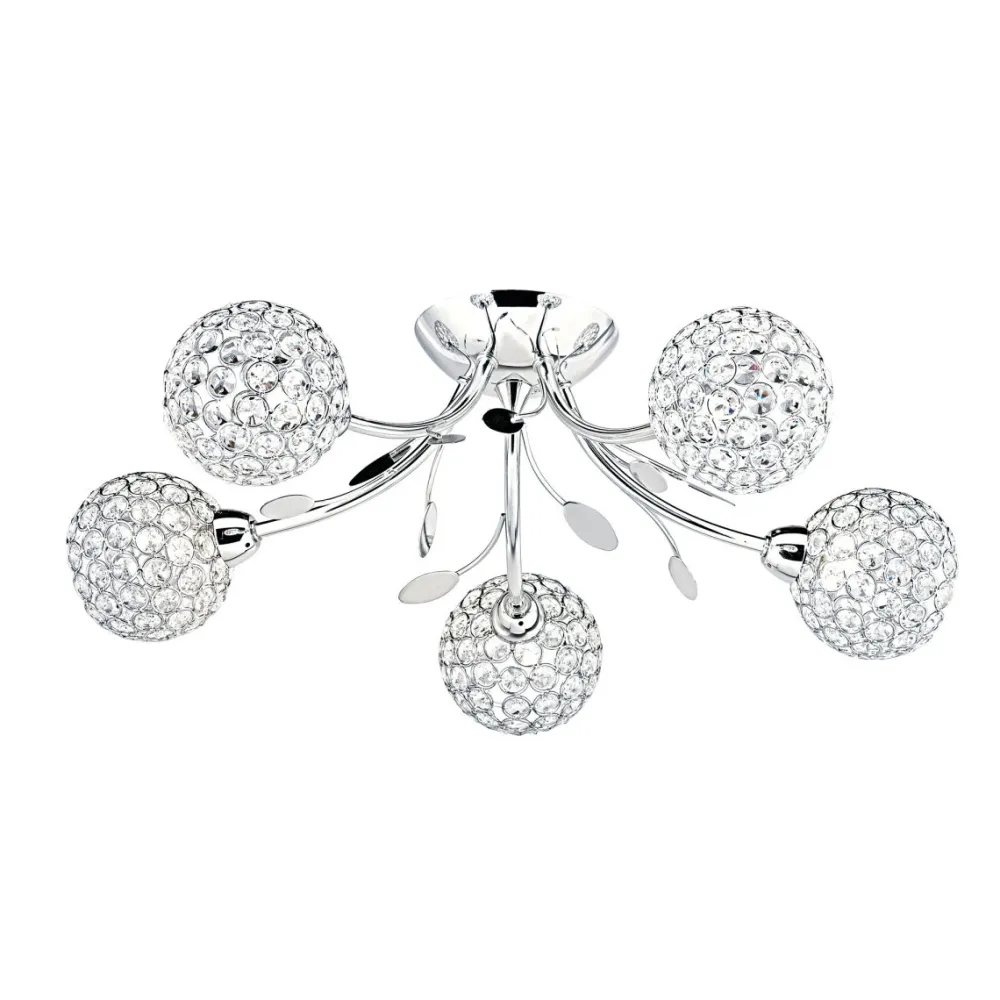 Outlet Searchlight Bellis Ø54 plafond Krom