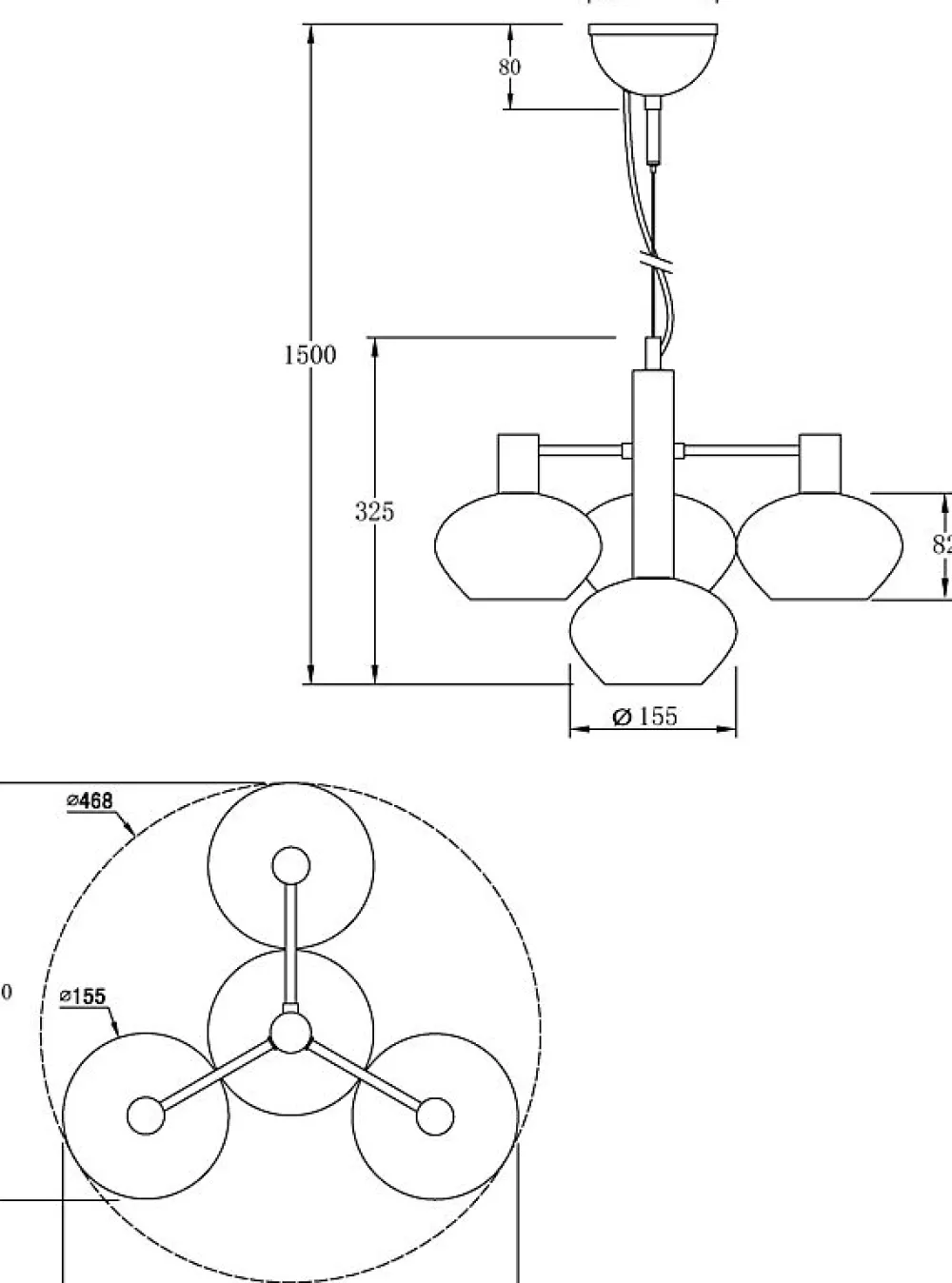Hot Aneta Lighting Bell Ø47 taklampa