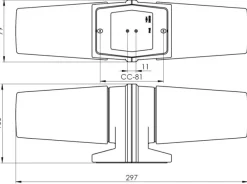 Sale Ifö electric Bernadotte Dubbel 30cm badrumslampa