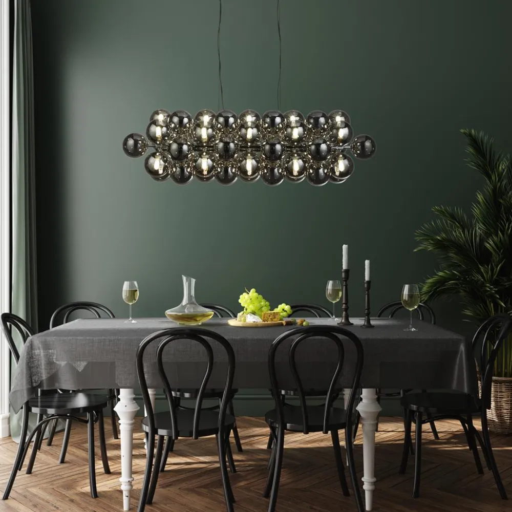 Clearance Searchlight Berry 100cm taklampa Rökfärgad