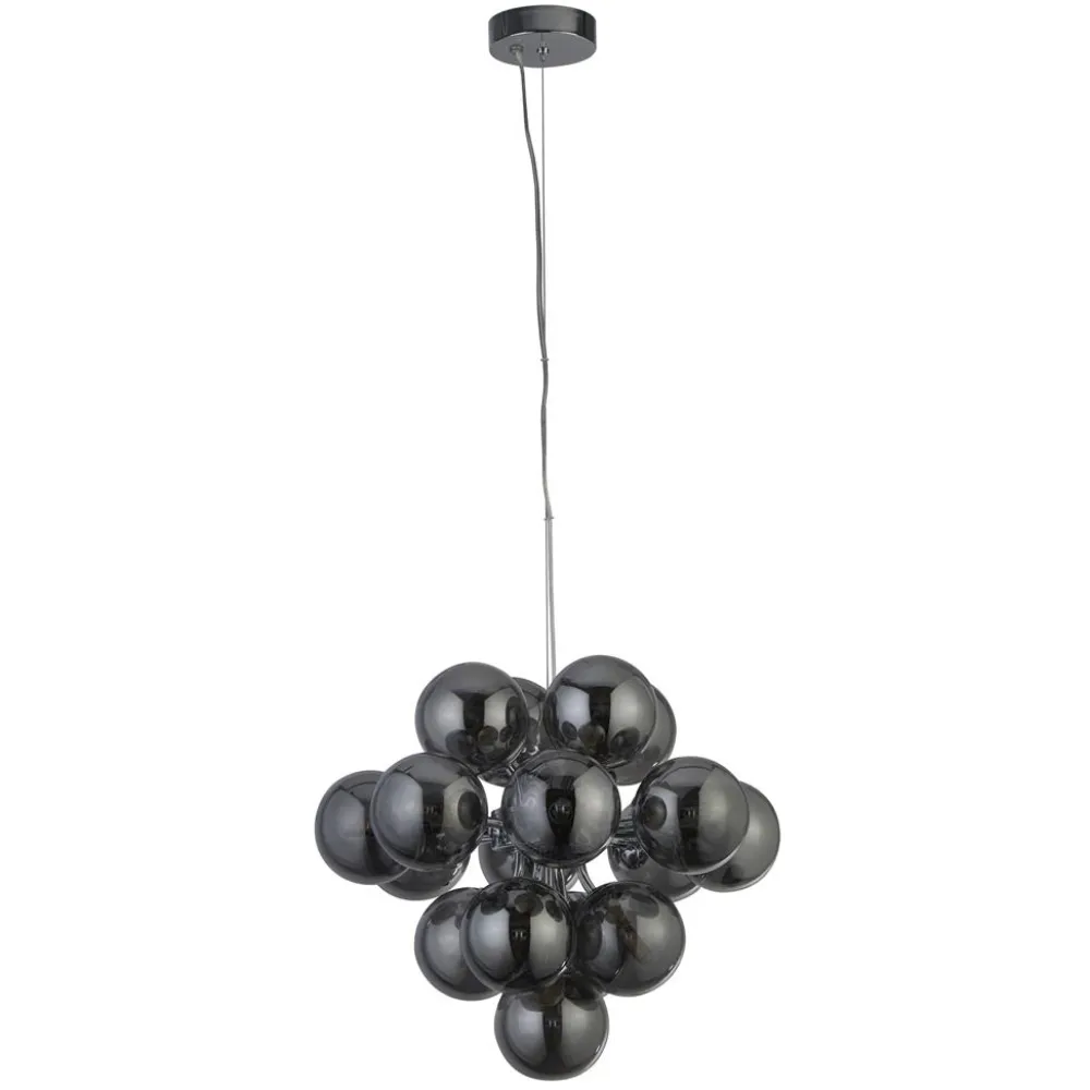Outlet Searchlight Berry Ø40 taklampa Rökfärgad