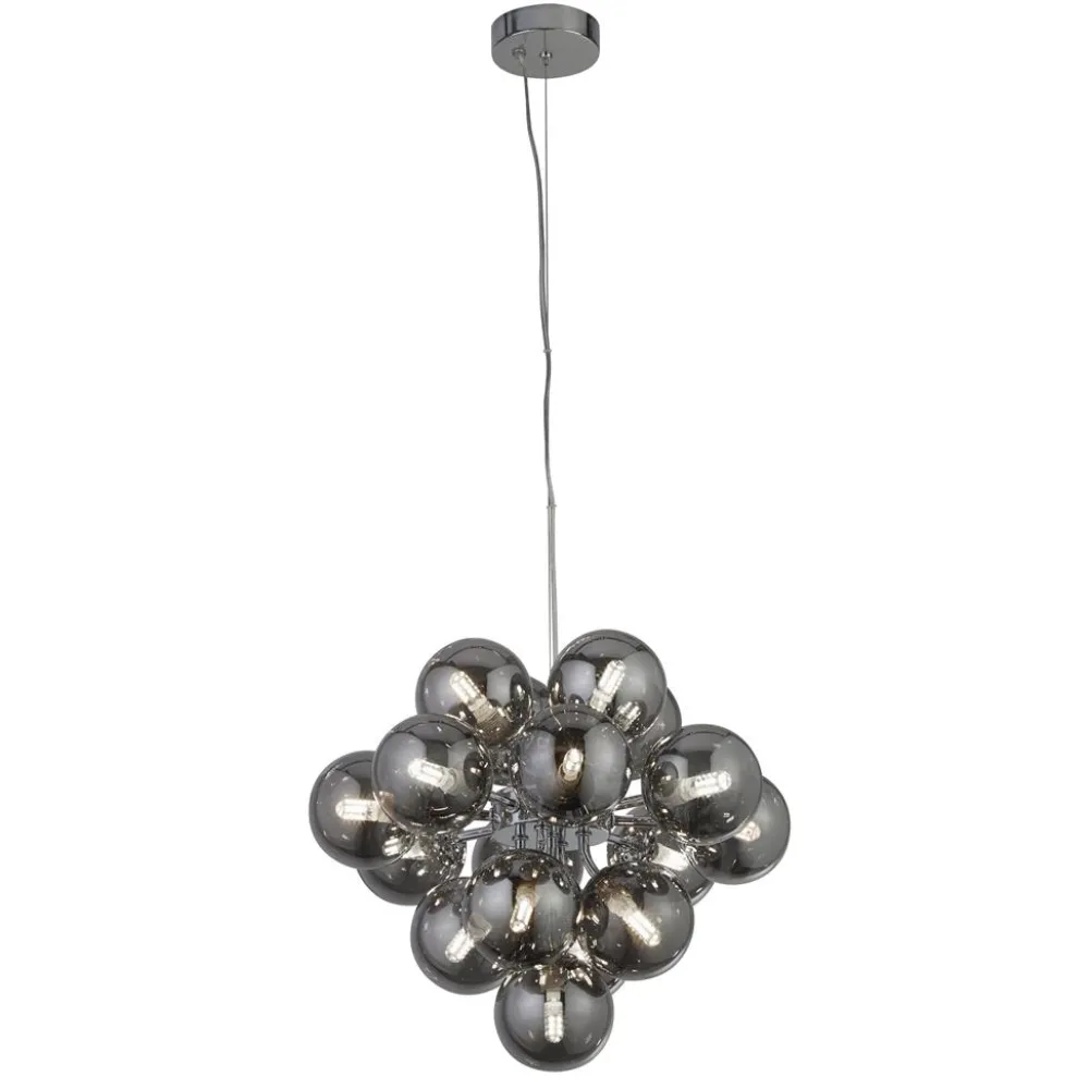 Outlet Searchlight Berry Ø40 taklampa Rökfärgad