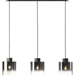 Brilliant Beth 90cm taklampa Rökfärgad