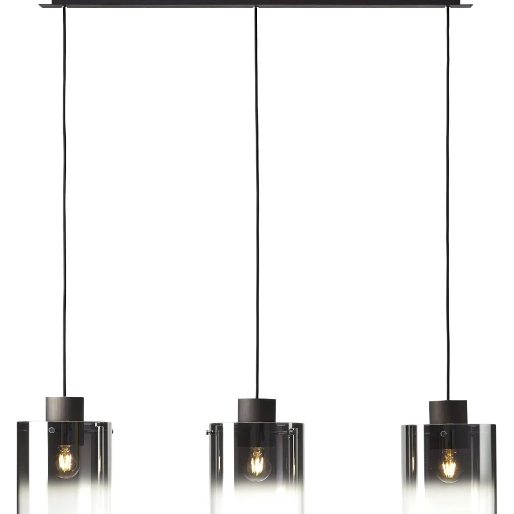 Brilliant Beth 90cm taklampa Rökfärgad